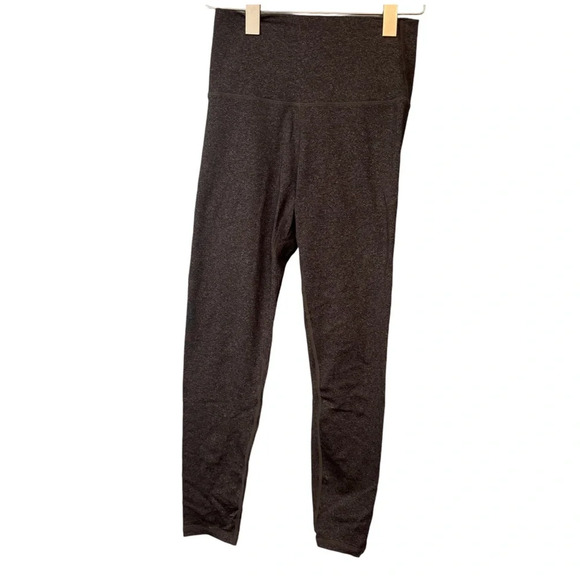 lululemon athletica Pants - Lululemon Wunder Under High Rise Black Gray Leggings. 25” Inseam. Size 6